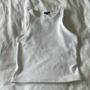 White cropped tank